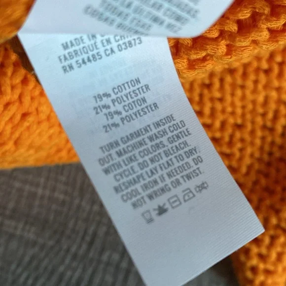 Aerie Cropped Orange Sweater - Picture 6 of 6